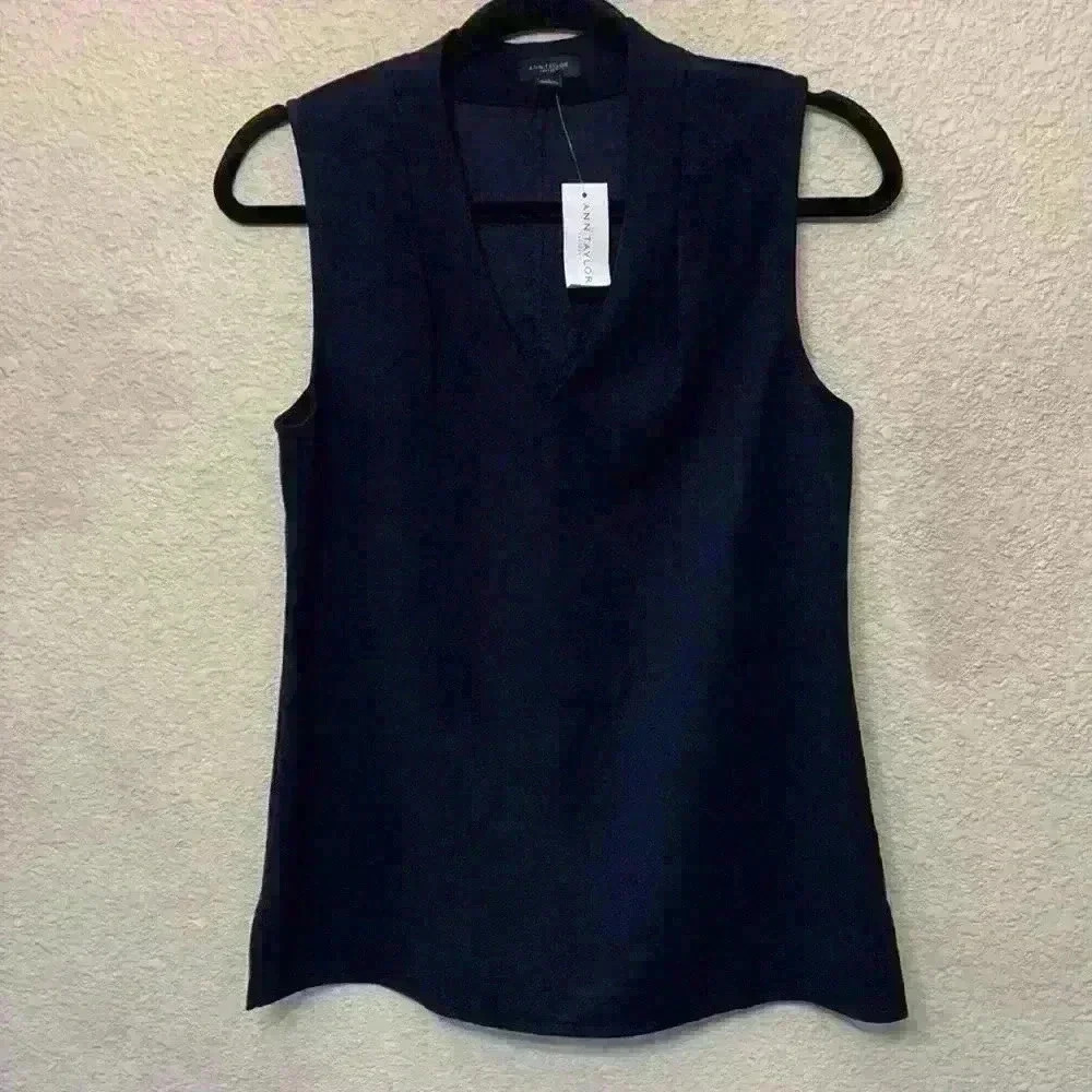 Ann Taylor Factory Navy Sleeveless Top